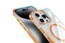 For iPhone 16 Series Phone Case with Stand Full Body Case -Orange /iPhone 16 Plus