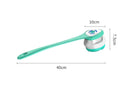 Electric Body Brush for Back with 5 Interchangeable Heads Long Handle for Spa Shower - Green