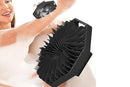 Silicone Body Cleansing Brush Shower Scrubber Gentle Exfoliating and Massage for all Kinds of Skin -Black