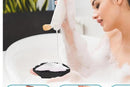 Silicone Body Cleansing Brush Shower Scrubber Gentle Exfoliating and Massage for all Kinds of Skin -Black