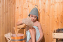 2-Pack Felt Sauna Hats - Quick Dry Bath Caps for Spa & Swimming (23x25cm)