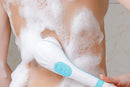 Rechargeable Body Brush Kit with Long Handle -Blue