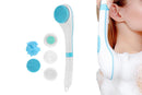 Rechargeable Body Brush Kit with Long Handle -Pink