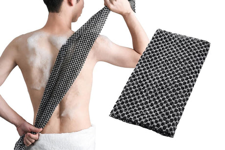 Back Scrubber for Shower Exfoliating Body Scrubber Bath Towel Shower Back Washer Scrub Wash Cloth Exfoliating Washcloth Towel for Men Women