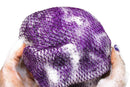 2PCS African Net Sponge Body Scrubber for Exfoliating and Bathing - Purple & Pink