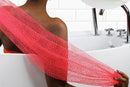 2PCS African Net Sponge Body Scrubber for Exfoliating and Bathing - Green & Pink