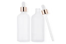 10 Pack Glass Dropper Bottles Rose Gold Caps for Essential Oils - 15ml