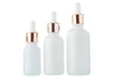10 Pack Glass Dropper Bottles Rose Gold Caps for Essential Oils - 15ml