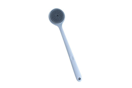 Long Handle Bath Shower Brush Back Scrubber Back Scrubber for Shower Bath Body Brush with Long Handle for Men and Women -Blue