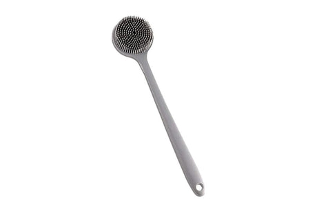 Long Handle Bath Shower Brush Back Scrubber Back Scrubber for Shower Bath Body Brush with Long Handle for Men and Women -Gray