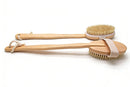 2 Pieces Long Handle Back Shower Brush with Detachable Hand Strap