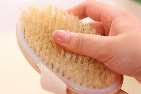 2 Pieces Long Handle Back Shower Brush with Detachable Hand Strap