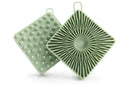 Dual Sided 2 In 1 Silicone Body Shower Scrubber Body Brush Buffer Scrubber - Green