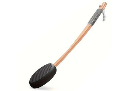 Back and Foot Lotion Applicator with 4 Replacement Pads Sunscreen Applicator Tool - Black
