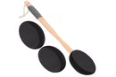 Back and Foot Lotion Applicator with 4 Replacement Pads Sunscreen Applicator Tool - Black