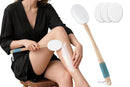 Back and Foot Lotion Applicator with 4 Replacement Pads Sunscreen Applicator Tool - White