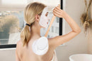 Back and Foot Lotion Applicator with 4 Replacement Pads Sunscreen Applicator Tool - White