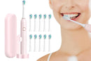 Electric Toothbrush for Adults Powerful Sonic Toothbrush 6 Modes with 4 Replacement Brush Heads - Pink