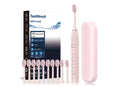 Electric Toothbrush with 10 Brush Heads and Travel Case Rechargeable Toothbrush Sets -Pink