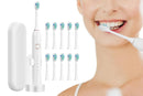 22000 VPM Electric Toothbrush for Adults with 10 Brush Heads and 6 Modes Toothbrush Sets - White