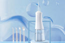Cordless Rechargeable Portable Water Flosser for Teeth Gums Braces Care and Travel with 8 Flossing Tips