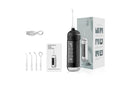 Water Dental Flosser Teeth Portable Cordless Oral Irrigator 180ML Rechargeable Travel Irrigation Cleaner IPX7 Waterproof Electric Flossing Machine - Black