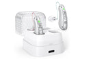 Smart Noise Reduction BTE Hearing Aid with Charging Case Rechargeable Sound Amplifier - Silver
