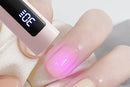 Portable Touch Nail Lamp - Cordless Mini LED Gel Curing UV Light with Timer - Pink