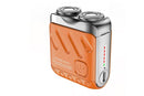 Mini Portable Electric Shaver for Men Wet Dry Waterproof Rechargeable Long Battery Life - Orange