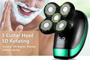 Detachable Head Shavers for Men 5 in 1 Electric Waterproof Digital Display Razor Wet/Dry Bald Head Shavers