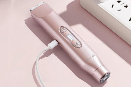 3-in-1 Electric Shaver Nose Hair Trimmer for Face Body Bikini Underarm and Legs - Gold
