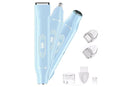 3-in-1 Electric Shaver Nose Hair Trimmer for Face Body Bikini Underarm and Legs - Blue