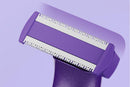 6-in-1 Women Electric Shaver Replaceable Heads for Whole Body Private Epilator Shaving Razor - Purple