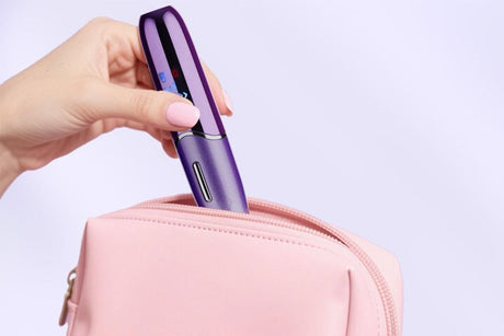 6-in-1 Women Electric Shaver Replaceable Heads for Whole Body Private Epilator Shaving Razor - Purple