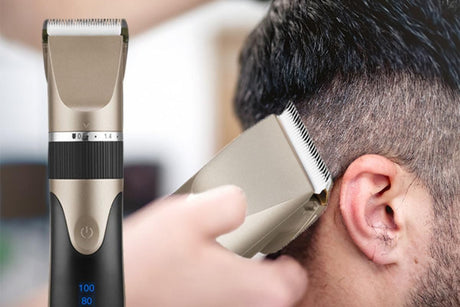 Hair Clippers for Men Professional Cordless Barber Clippers Cutting Mens Hair Trimmer with 4 Guards Mens Cutting Kit -Rose Gold