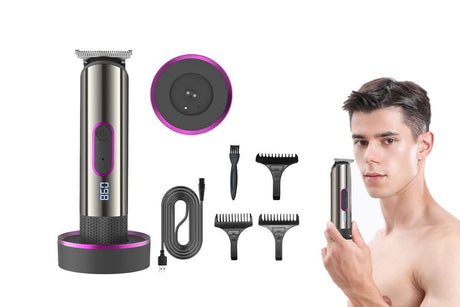 Hair Clipper Kit Cordless Hair Trimmer with 3 Guide Combs Rechargeable Hair Trimming Styling & Grooming Kit