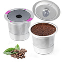 2 PCS Stainless Steel Coffee Filter Pods Compatible With Keurig 1.0 2.0 Reusable K Cups