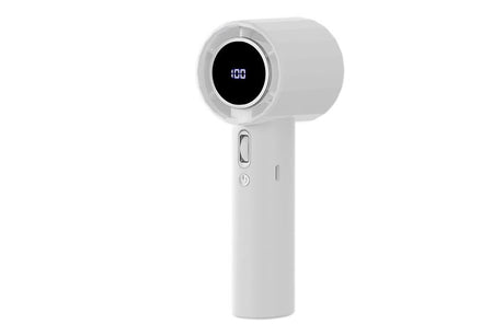 Portable Handheld Turbo Fan Windy Speed Adjustable Mini Personal Battery Operated Fan -Grey