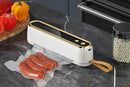 Mini Vacuum Sealer Machine Cordless Food Vacuum Sealer for Freezer Storage Meal Prep - White