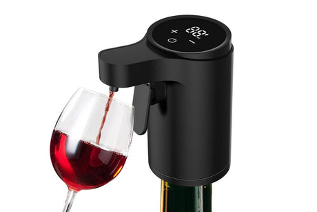 Smart Touch Screen Electric Wine Spirit Dispenser - Black