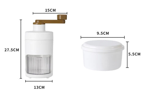 Manual Ice Crusher Shaver Portable Shaved Ice Machine Hand Snow Cone Maker