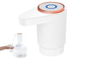 Portable Electric Water Bottle Pump Automatic Dispenser For Home Kitchen Camping - White