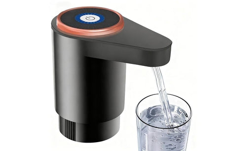 Portable Electric Water Bottle Pump Automatic Dispenser For Home Kitchen Camping - White