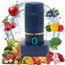 Portable Fruit and Vegetable Cleaning Machine Rechargeable Food Washing Purifier Vegetable Washer -Dark Blue