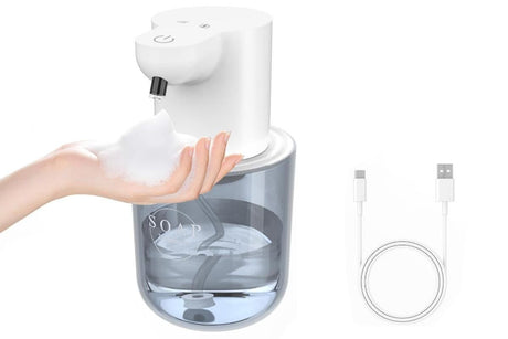 400ml Automatic Foaming Soap Dispenser 4 Level Touchless Foam Soap Dispenser -Black