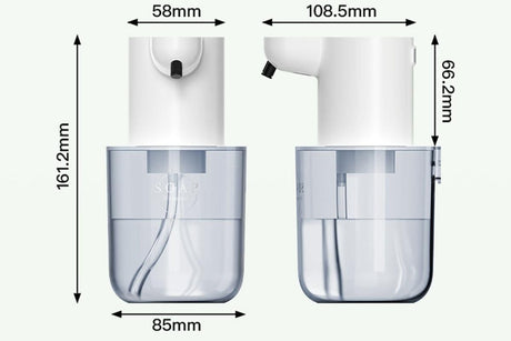 400ml Automatic Foaming Soap Dispenser 4 Level Touchless Foam Soap Dispenser -White