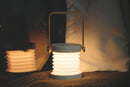 LED Desk Lamp for Office Home Wireless Reading Lamp Dimmable Foldable LED Night Light Portable Camping Flashlight Table Lamp -Grey