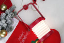 LED Desk Lamp for Office Home Wireless Reading Lamp Dimmable Foldable LED Night Light Portable Camping Flashlight Table Lamp -Red