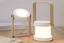 LED Desk Lamp for Office Home Wireless Reading Lamp Dimmable Foldable LED Night Light Portable Camping Flashlight Table Lamp -White