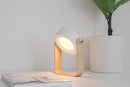 LED Desk Lamp for Office Home Wireless Reading Lamp Dimmable Foldable LED Night Light Portable Camping Flashlight Table Lamp -White
